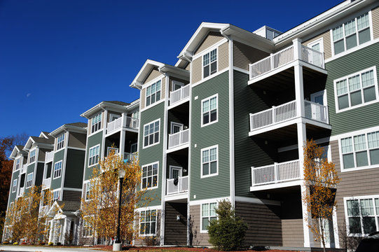 Stock photo of an apartment building